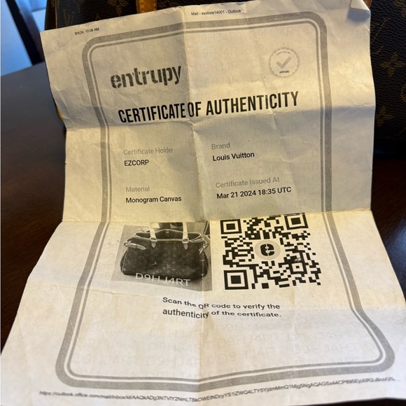 Louis Vuitton Brown and Tan Monogram Tote - Picture 4 of 10